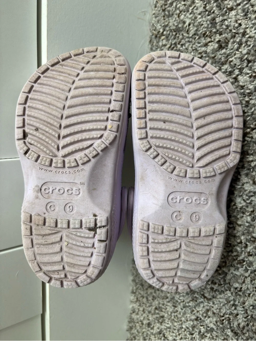CROCS Waterproof Slip On Classic Clog Light Purple Size 9c